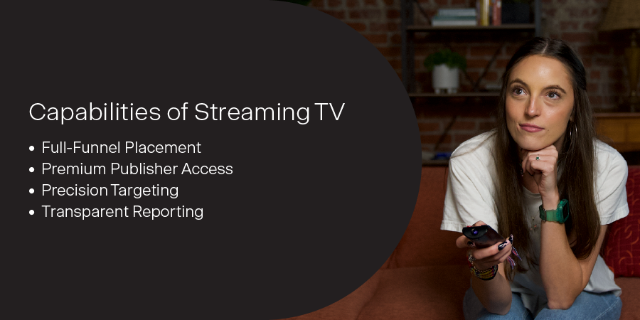 Woman watching tv