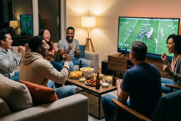 Brands advertising around the Super Bowl using connected TV, streaming video, and omnichannel sports marketing strategies